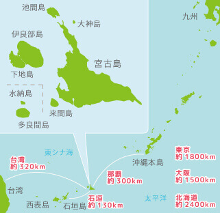 宮古島の地図